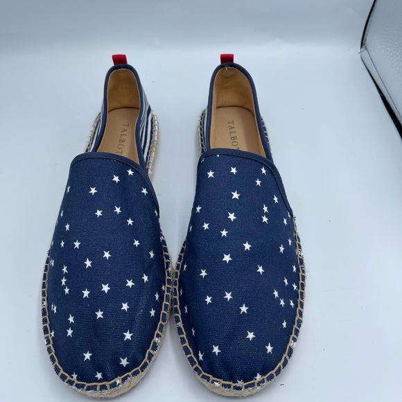 Talbots Izzy Star Printed cotton Espadrille shoes women size 10.5 - Picture 5 of 12